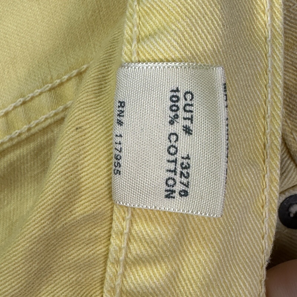 J Brand Kane Slim Fit Jeans Mens 29 x 33 Fade Lemon Yellow Denim Pants NEW $209 - Picture 8 of 14